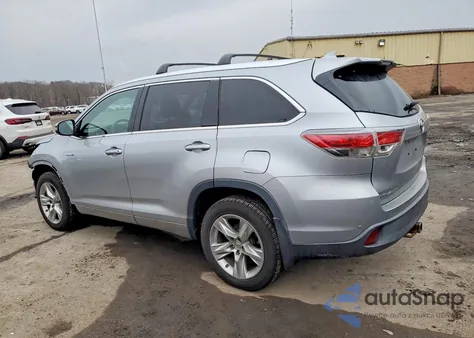 2014 Toyota Highlander Hybrid Limited z USA, uszkodzony, nr VIN 5TDDCRFHXES006256